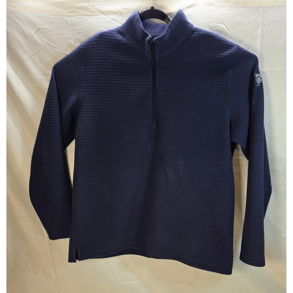 Puma XL Textured Boulder 1/4 zip Pullover Deep Navy Blue 628349